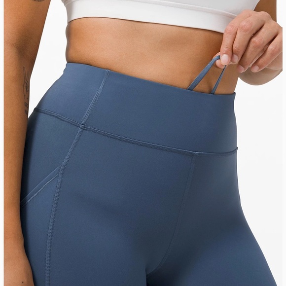 Lululemon Iron Blue Invigorate High Rise Shorts 10” - Picture 11 of 11